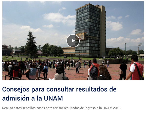 Consulta Aquí Los Resultados De Admisión A Licenciatura De La UNAM ...