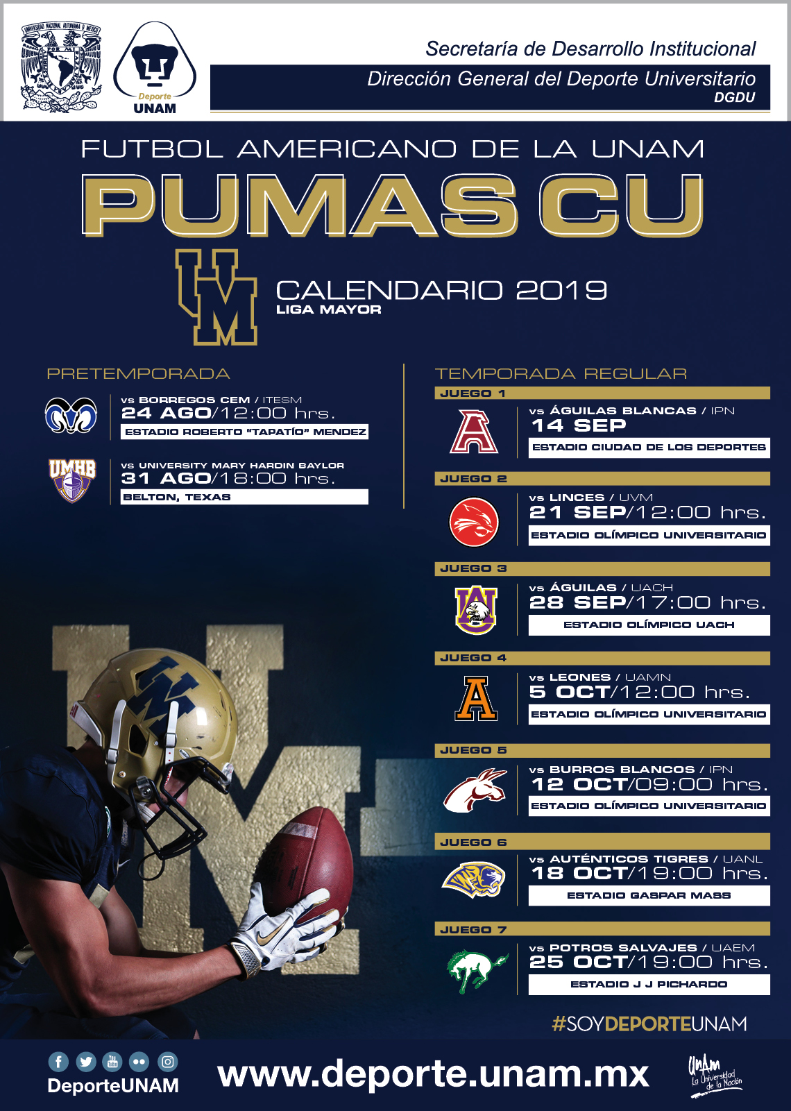 Calendario 2023 1 Unam Logo Pumas IMAGESEE