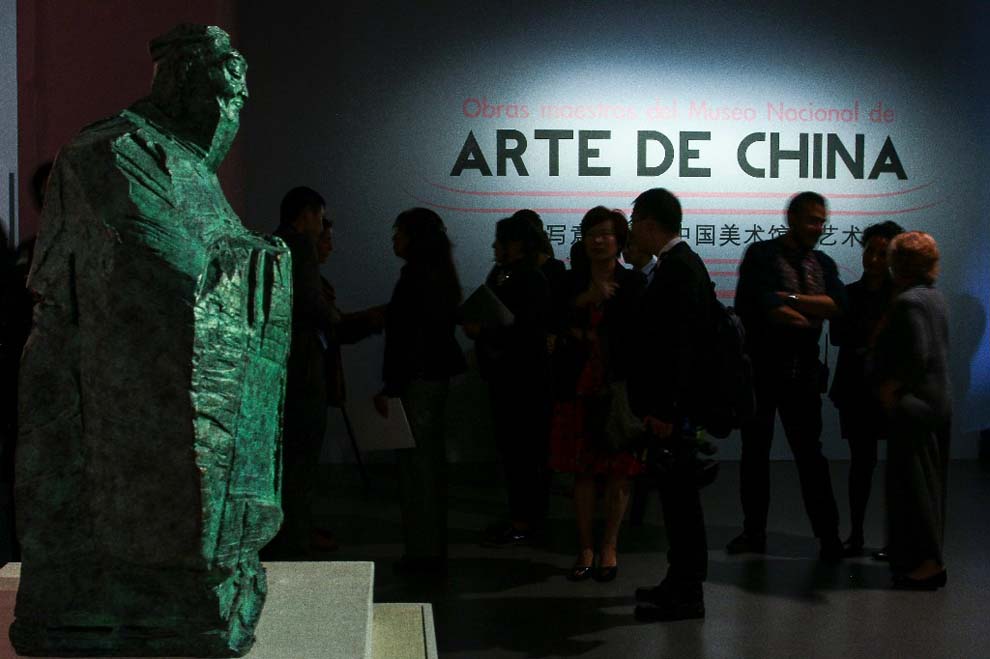 Inauguran la muestra Obras maestras del Museo Nacional de Arte de China