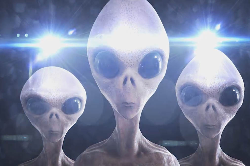 ¿Qué harías si te encontraras a tres extraterrestres?