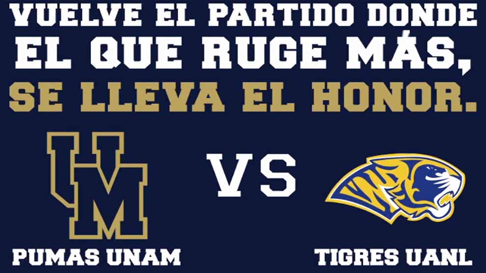 Pumas UNAM vs Tigres UANL
