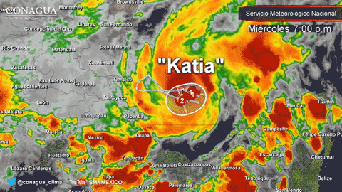 Población debe mantenerse atenta a la trayectoria del huracán Katia