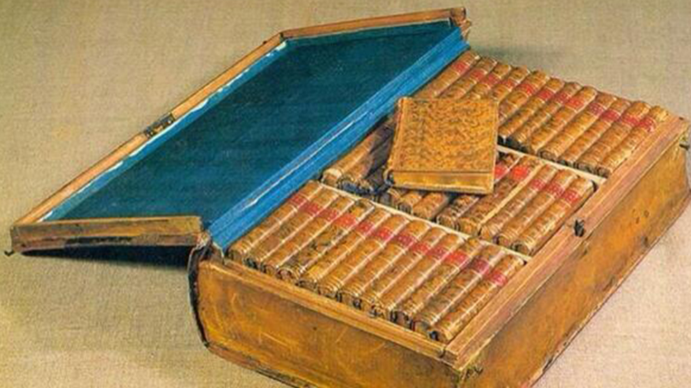 Kit de viaje de Napoleón incluía una biblioteca miniatura