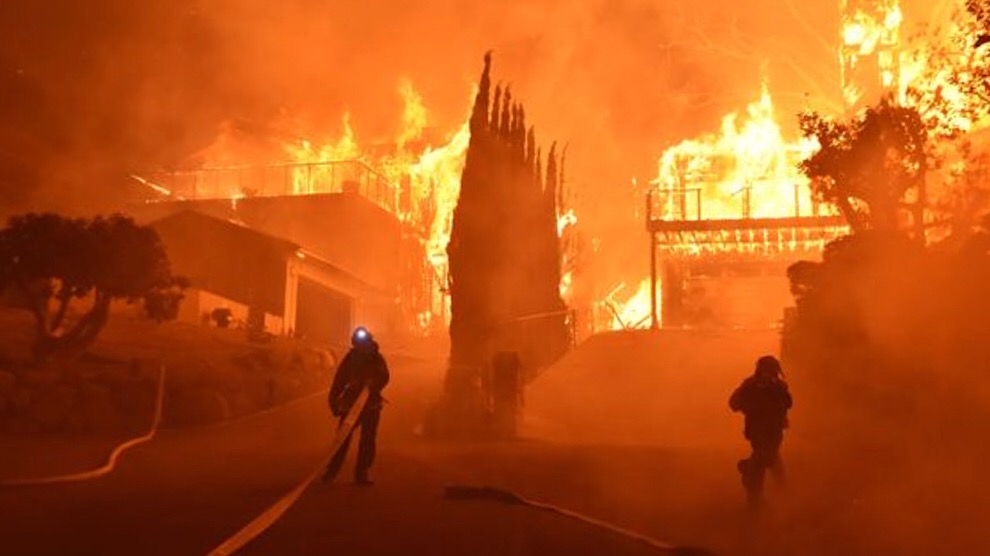 Razones del incendio en California