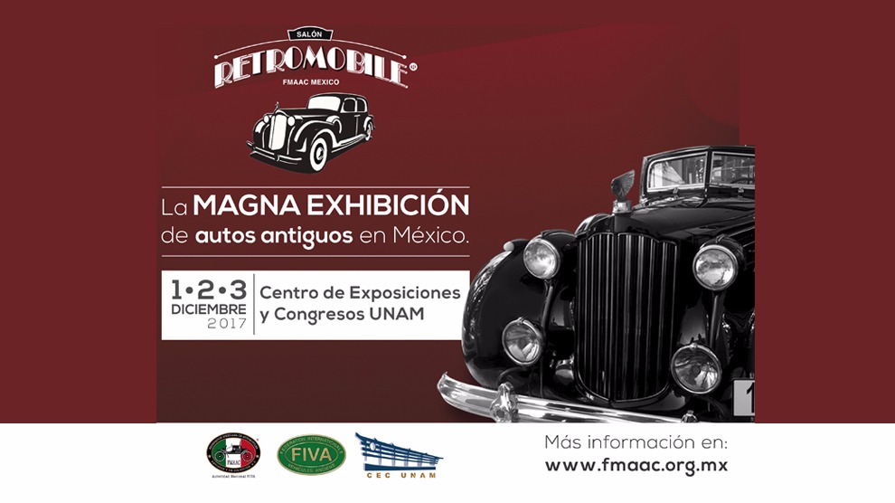 Por tercer año consecutivo, la UNAM albergará la exhibición de autos antiguos Retromobile