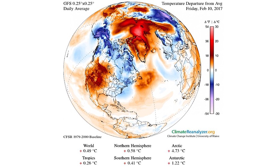 Debilitamiento del vórtice polar causa fríos extremos en Europa