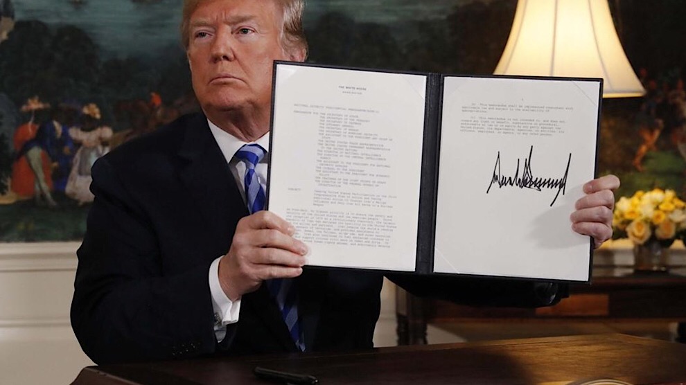 Trump retira a EUA de acuerdo nuclear con Irán y anuncia sanciones