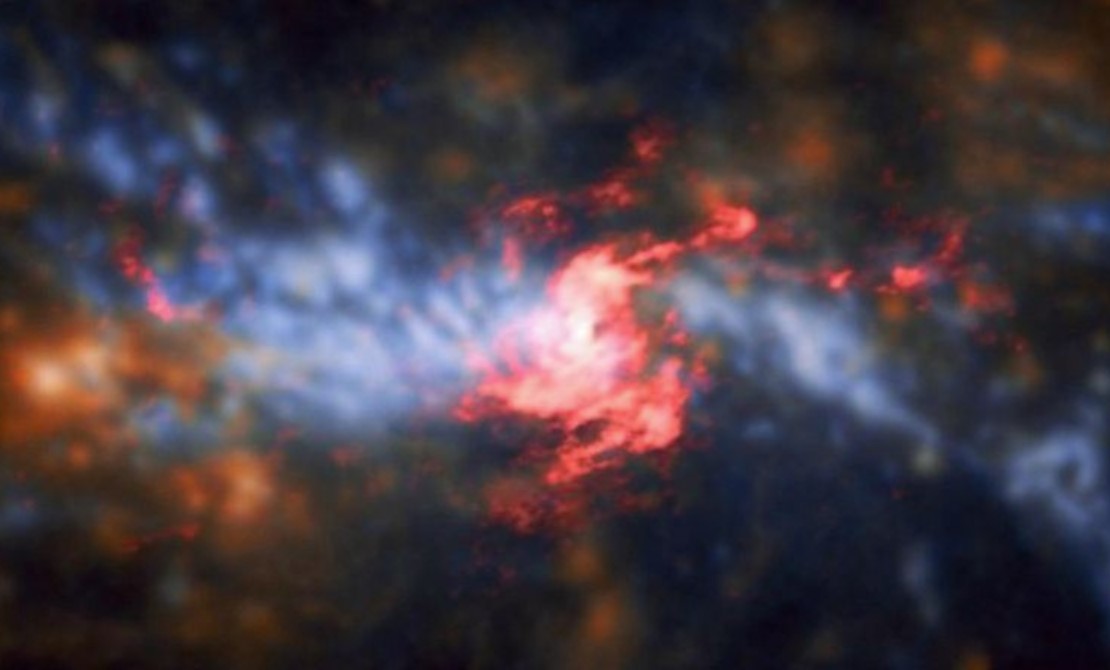 Observan galaxia con interior oculto a través del telescopio ALMA