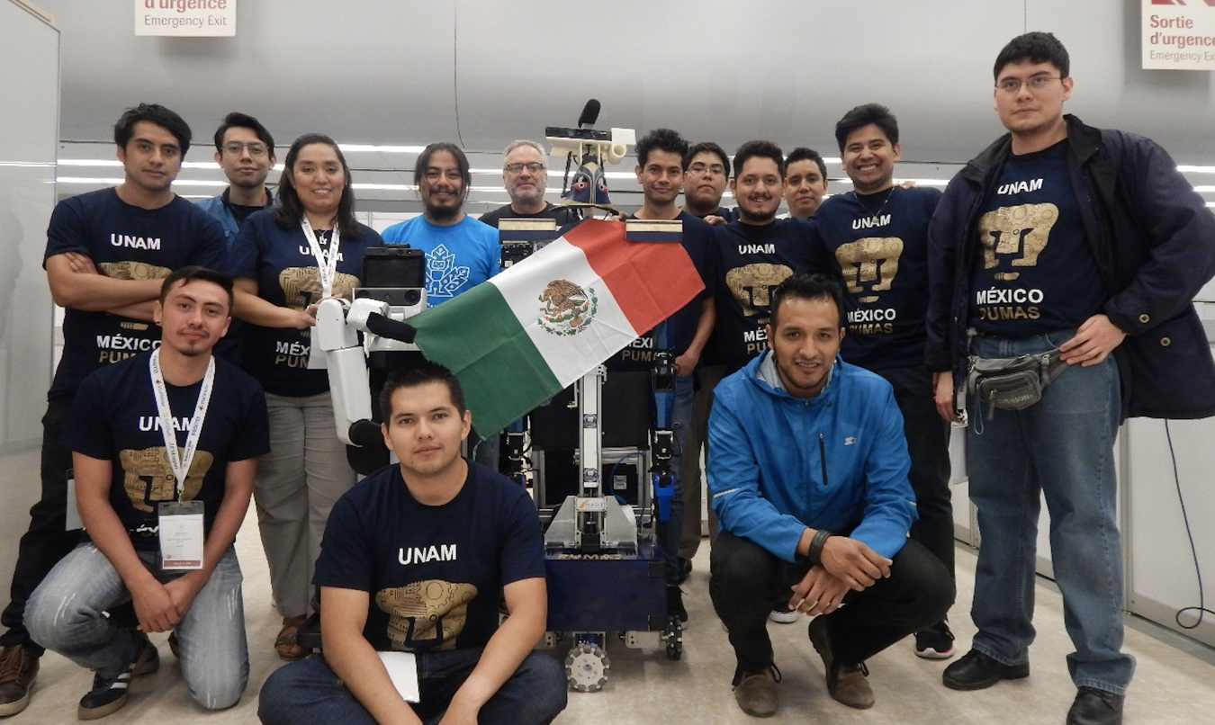 Equipos de la UNAM ganan segundo lugar en la Robocup 2018