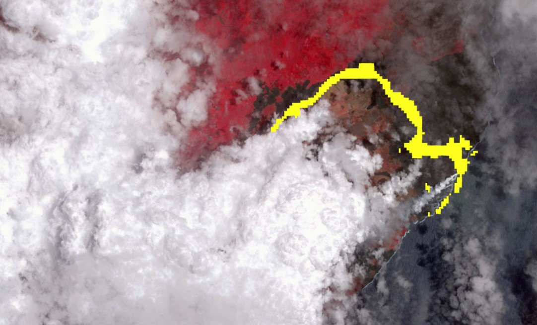 Nuevas fotografías del flujo de lava de volcán de Hawái