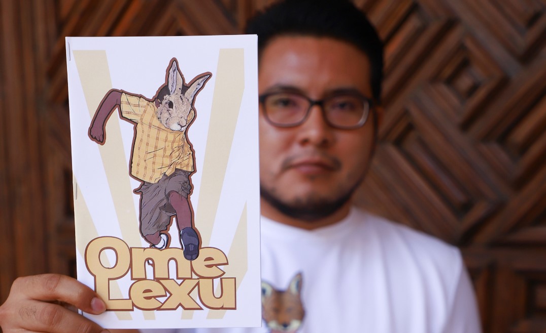 Ome Lexu (Hombre Conejo), superhéroe que fomenta las lenguas indígenas