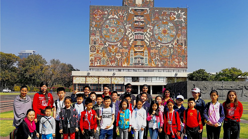 Niños de China realizan intercambio cultural en la UNAM