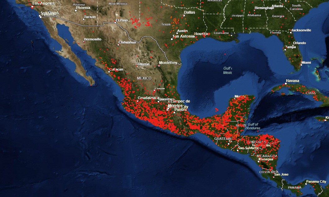 Incendios en México vistos desde satélites de la NASA