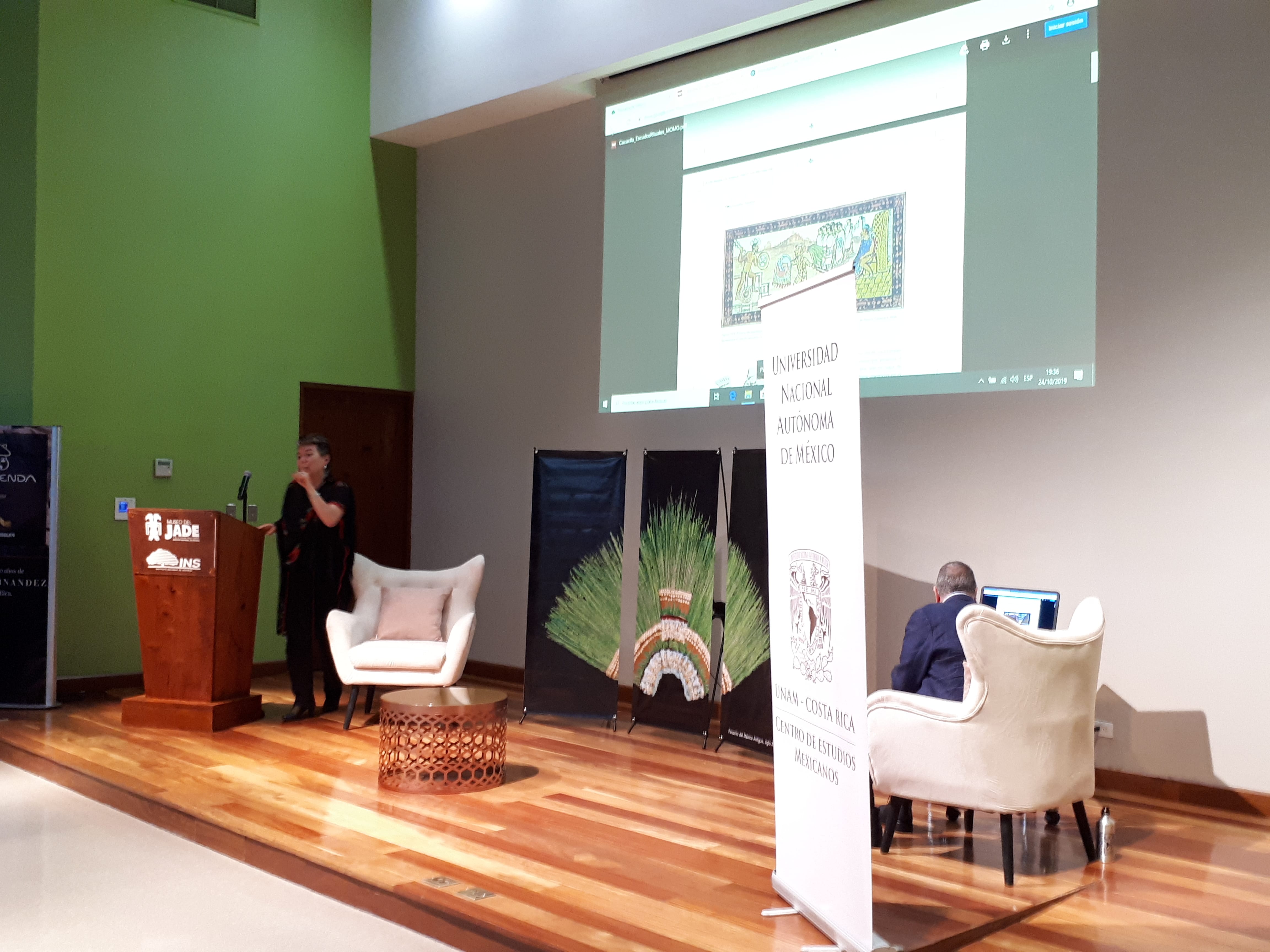 Doctora María Olvido Moreno presenta avances de proyectos sobre arte prehispánico UNAM, en museos de Costa Rica