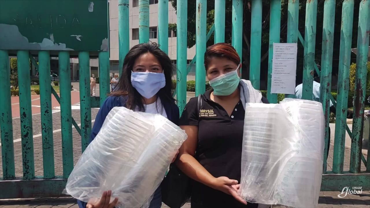 Estudiantes de la FES Aragón donan a hospitales equipo contra el coronavirus fabricado por ellos mismos
