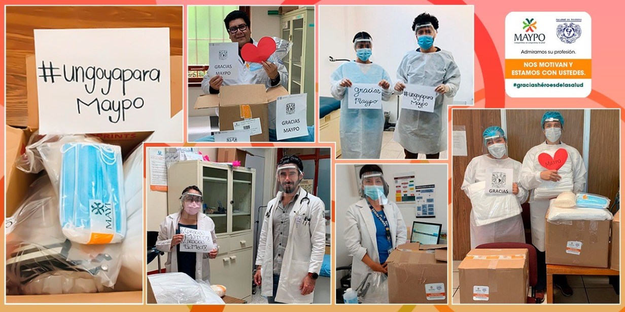 Donativo de 9 mil kits para proteger a médicos pasantes de 175 comunidades marginadas