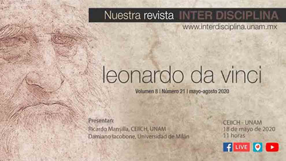 Retransmisión: Presentación de nuestra revista Interdisciplina. dedicada a Leonardo Da Vinci