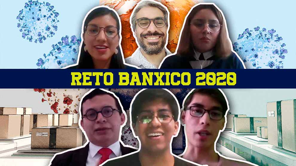 Estudiantes de la UNAM ganadores del Reto BANXICO 2020