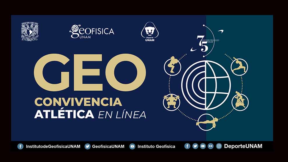 Geoconvivencia Atlética en Línea por el 75 aniversario del Instituto de Geofísica.