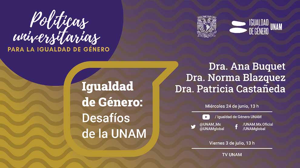 Conferencia Igualdad de Género Desafíos de la UNAM