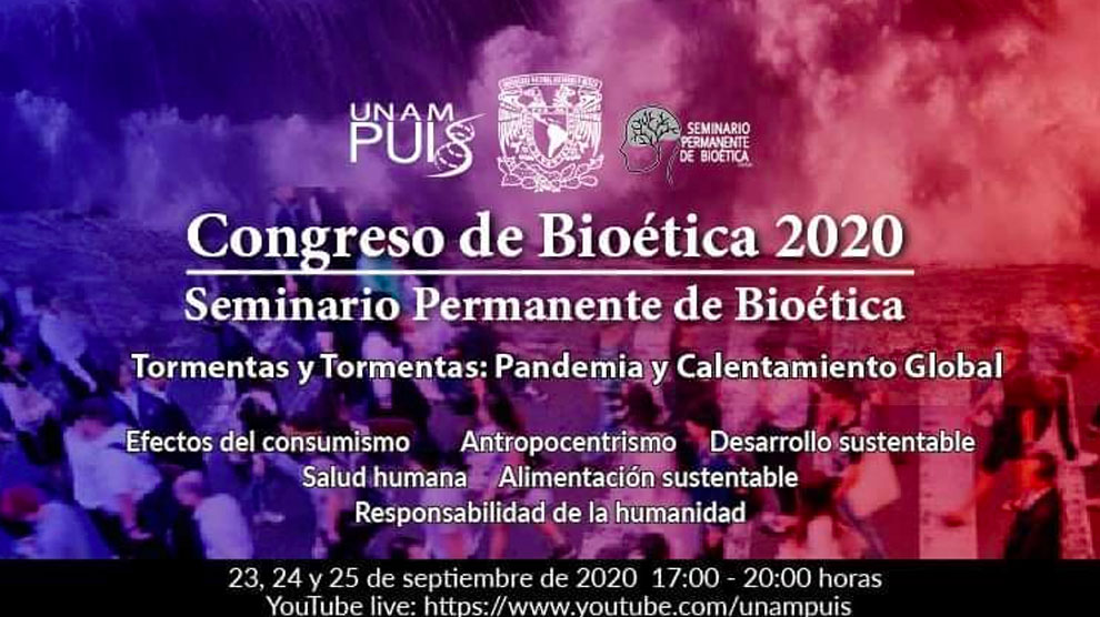 Congreso de Bioética 2020 “Tormentas y tormentas: Pandemia y Calentamiento Global”