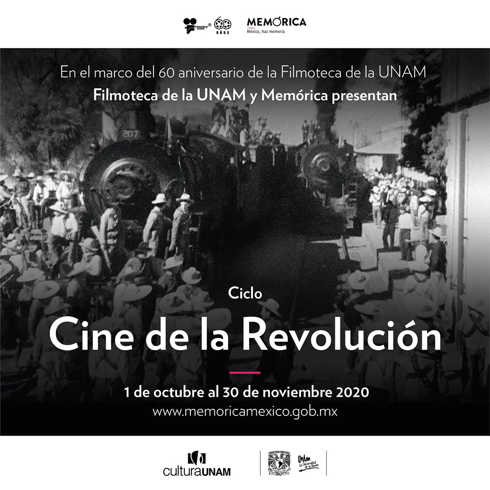 Filmoteca de la UNAM y la Dirección General de la Coordinación de Memoria Histórica y Cultural de México presentan una serie de ciclos de cine en línea