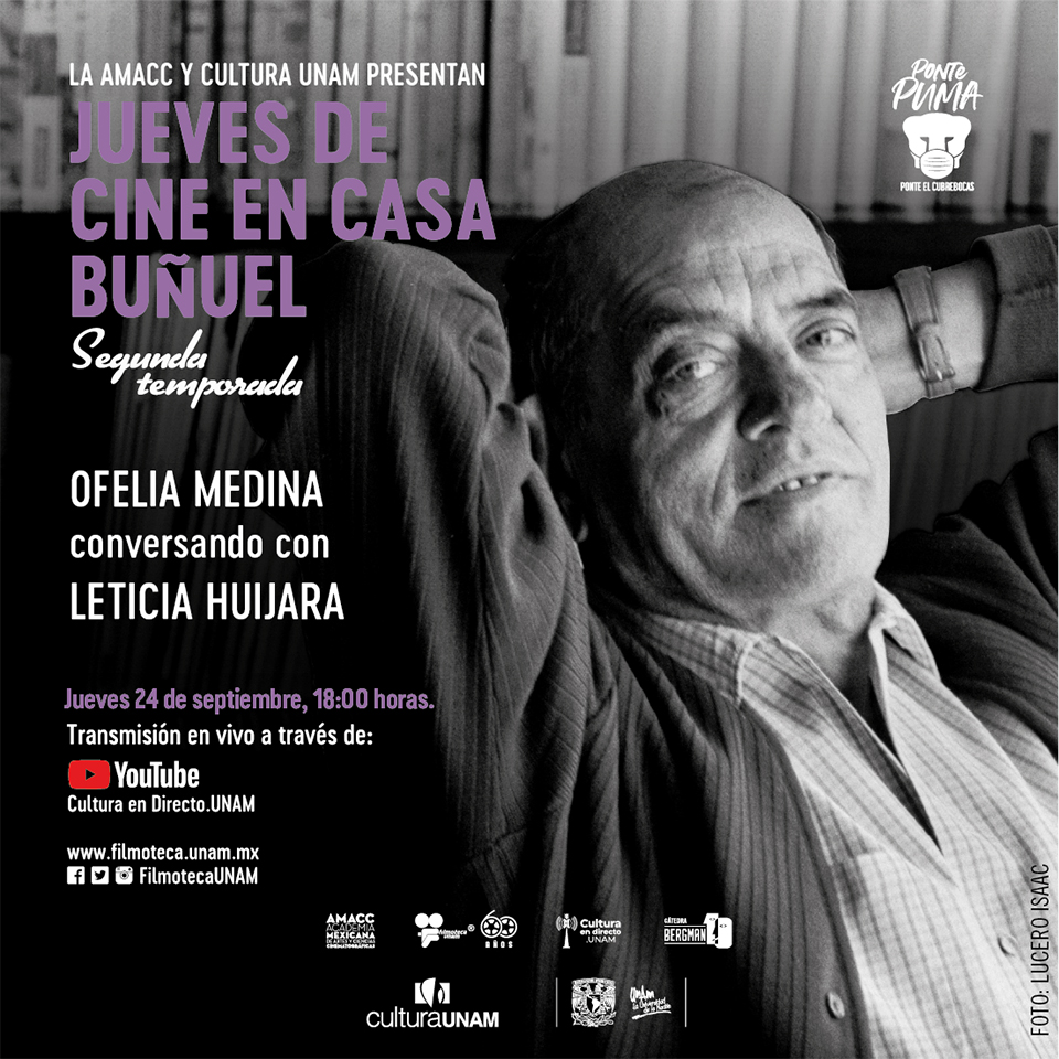 Las actrices Ofelia Medina y Leticia Huijara son las invitadas de este Jueves de Cine en Casa Buñuel