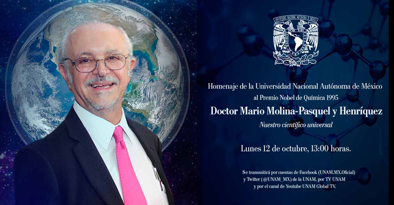 Homenaje a Mario Molina, nuestro científico universal.