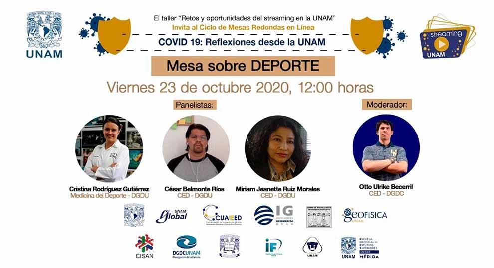 Reflexiones desde la UNAM, ” Mesa sobre Deporte “