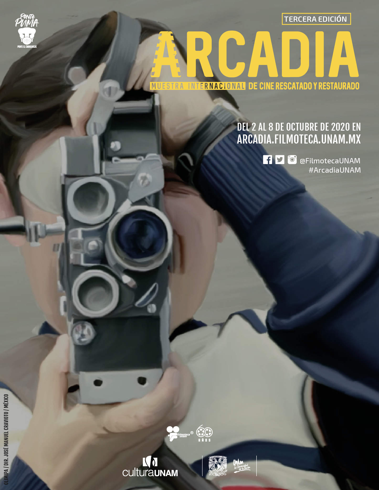 Mantener viva la memoria en la 3a. edición de Arcadia UNAM, Muestra Internacional de Cine Rescatado y Restaurado del 2 al 8 de octubre