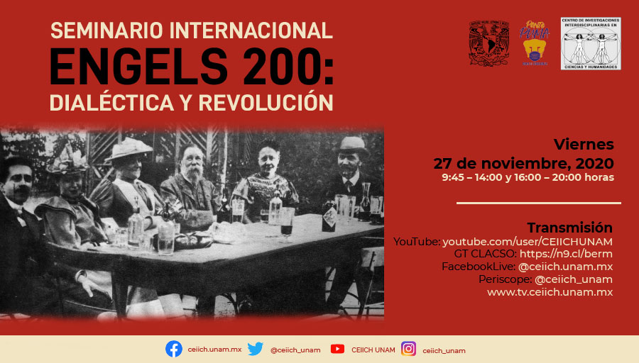 Engels 200: Dialéctica y revolución (Seminario internacional)