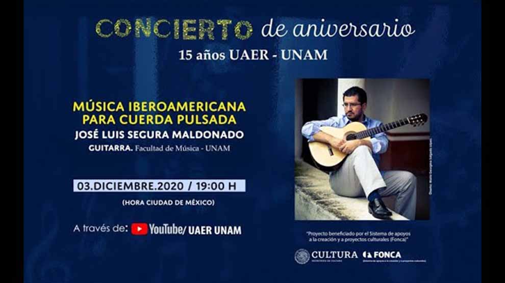 Concierto Mtro. José Luis Segura Maldonado, 15 aniversario de la UAER
