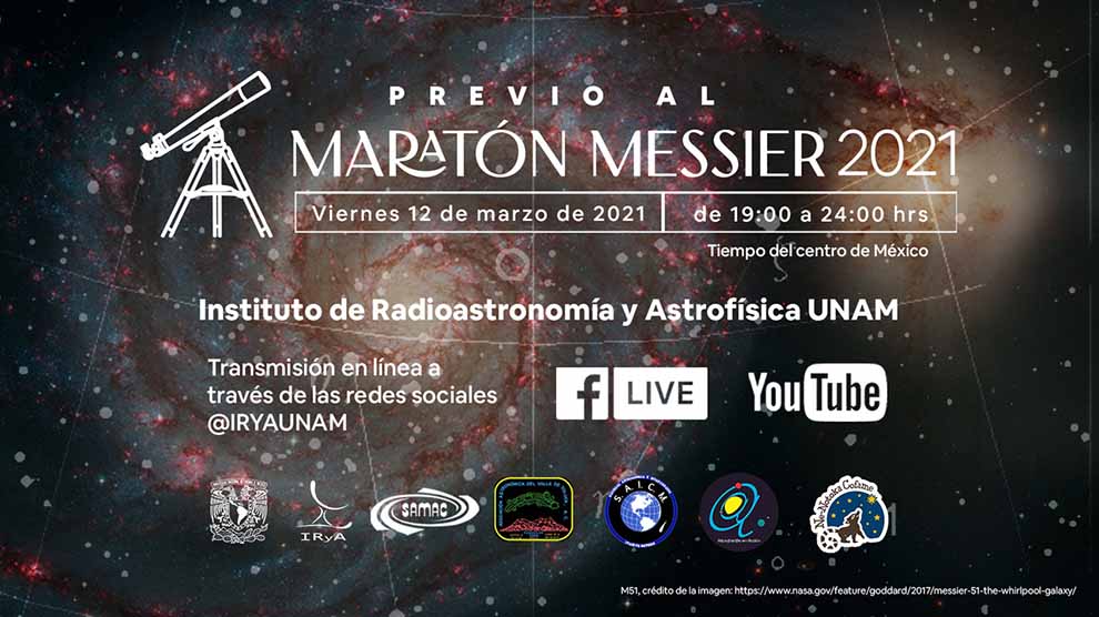 “¡Previo al Maratón Messier 2021! 🔭 Observación virtual con telescopio”