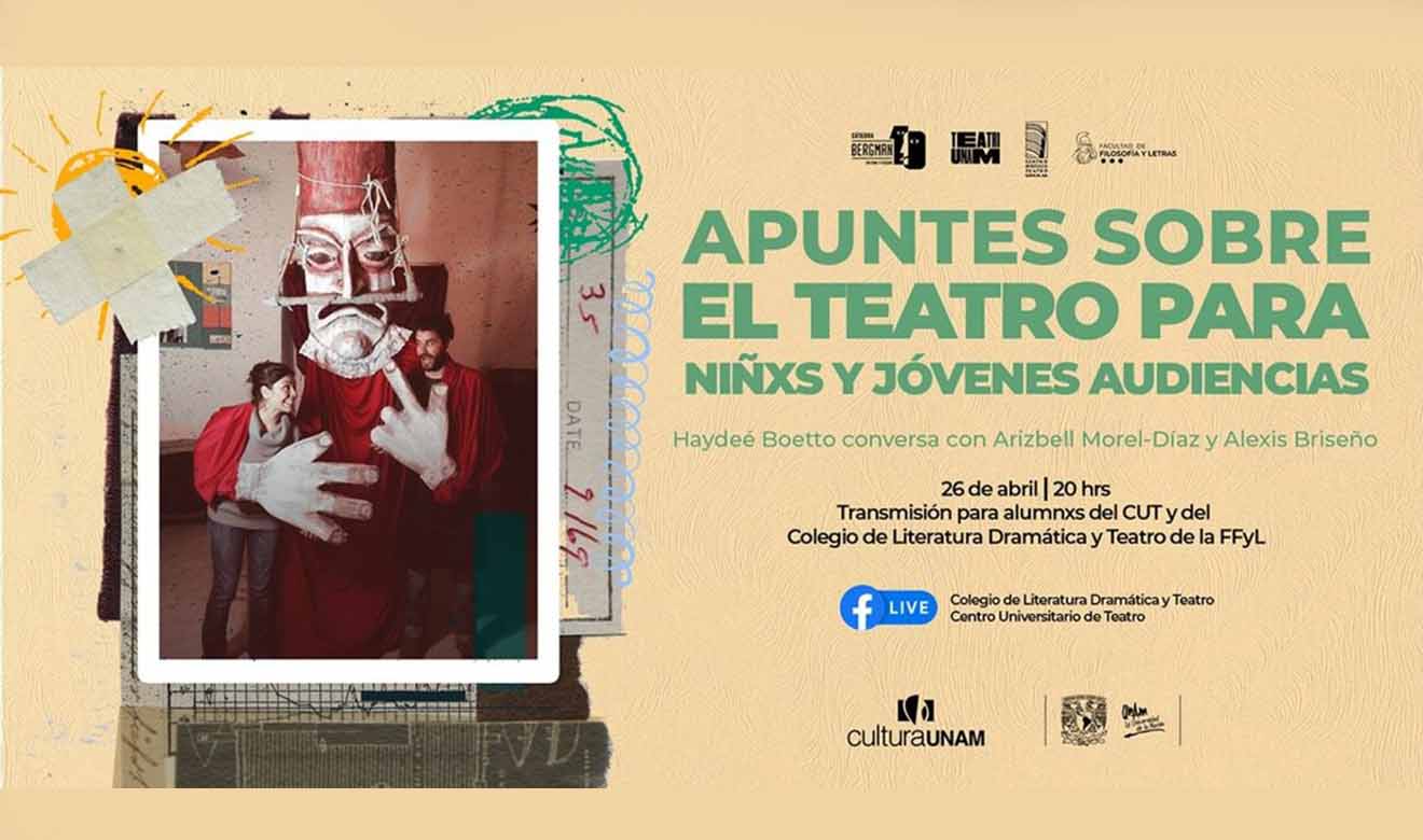 Apuntes sobre el Teatro para niñxs y jóvenes audiencias Haydeé Boetto conversa con Arisbell Morel-Díaz y Alexis Briseño