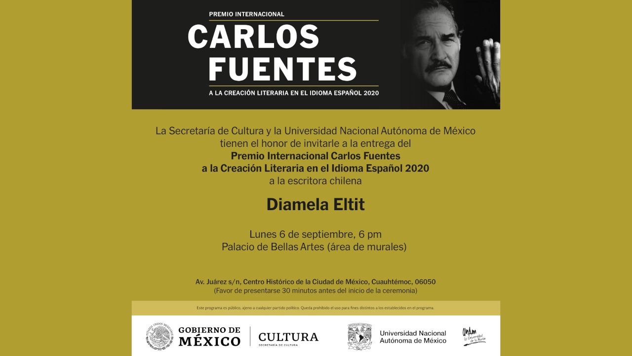 Entrega del Premio Carlos Fuentes y Premios Nacionales