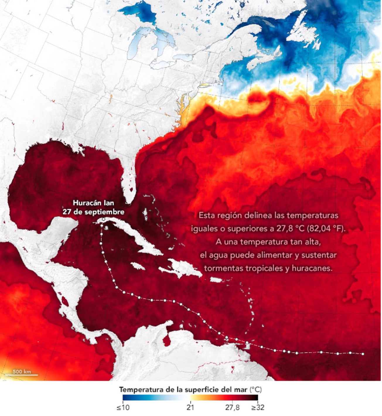 Océanos: depósitos de energía térmica que alimentan a los huracanes