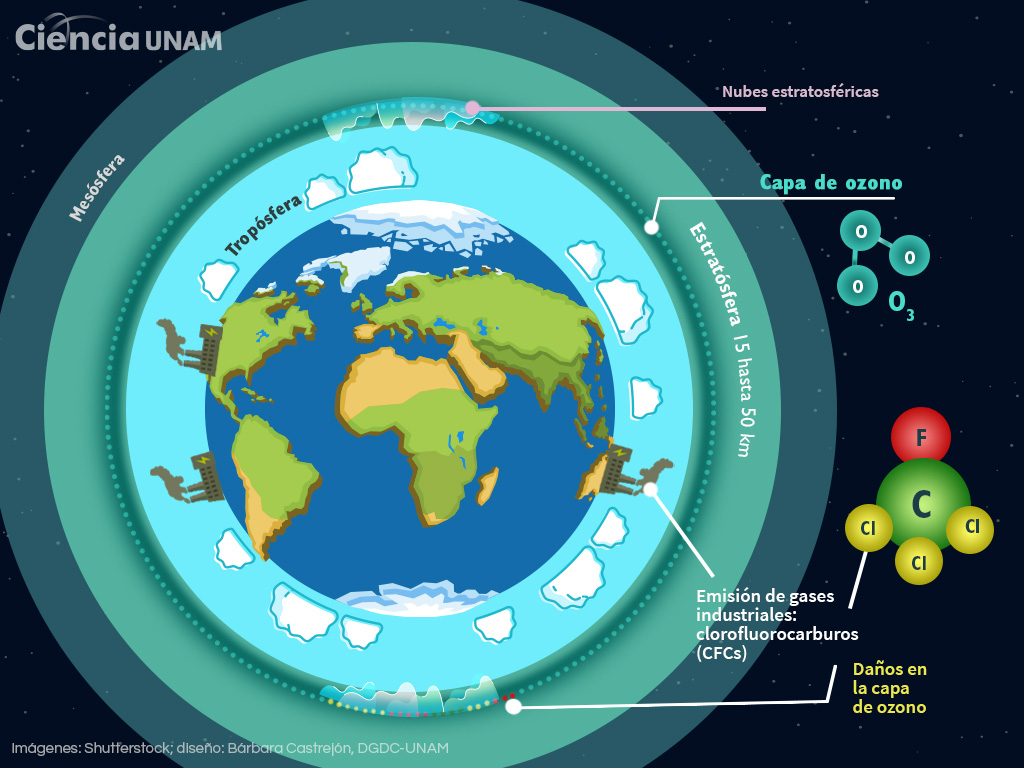 La capa de ozono, elemento fundamental en la dinámica atmosférica | UNAM  Global