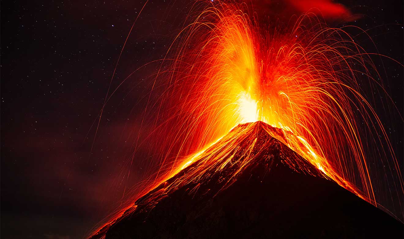 erupción volcánica catastrófica