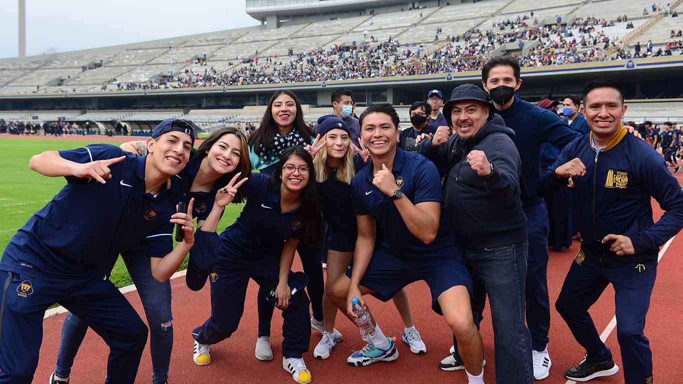 Muestra la UNAM su potencial deportivo para conmemorar 70 años del Estadio Olímpico Universitario