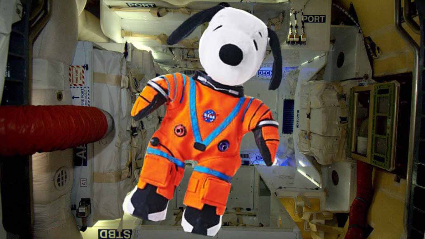 El astronauta Snoopy vuela en la Misión lunar de Artemis 1