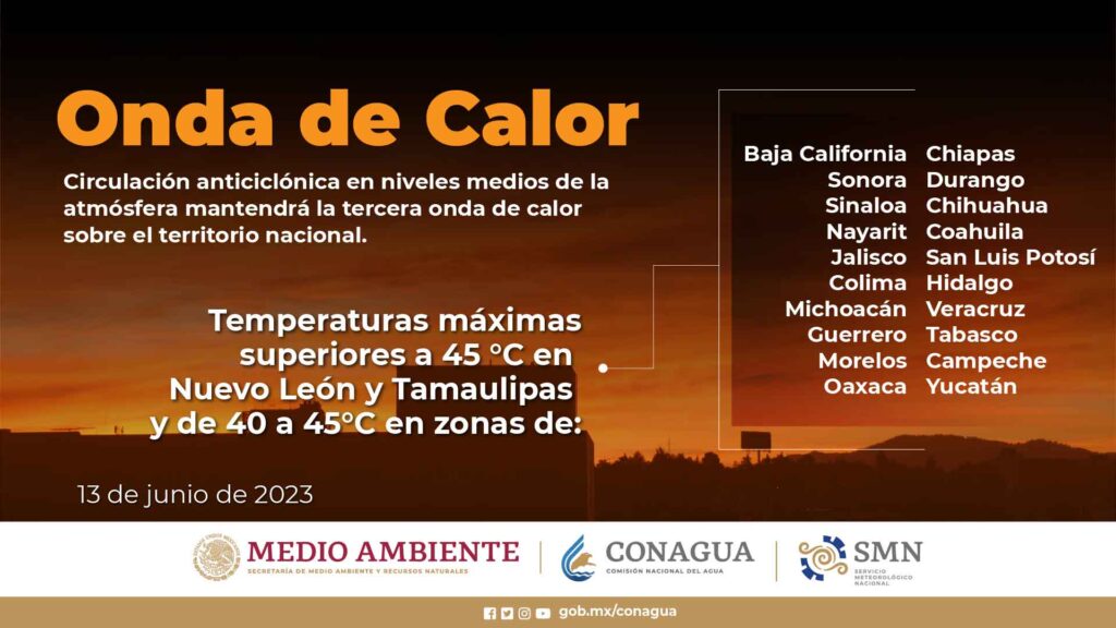 Tercera ola de calor México en alerta ante las altas temperaturas